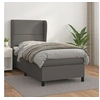 Image de Boxspring met matras kunstleer grijs 100x200 cm3128959
