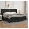 Image de Boxspring met matras kunstleer zwart 200x200 cm3128991