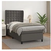 Image de Boxspring met matras kunstleer grijs 90x190 cm3129007