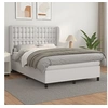 Image de Boxspring met matras kunstleer wit 140x190 cm3129028