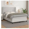Image de Boxspring met matras kunstleer wit 140x200 cm3129034