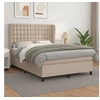 Image de Boxspring met matras kunstleer cappuccinokleurig 140x200 cm3129038