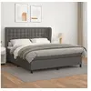 Image de Boxspring met matras kunstleer grijs 160x200 cm3129043