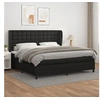 Image de Boxspring met matras kunstleer zwart 200x200 cm3129051