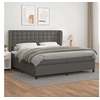 Image de Boxspring met matras kunstleer grijs 200x200 cm3129055