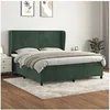 Image de Boxspring met matras fluweel donkergroen 180x200 cm3129108