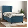 Image de Boxspring met matras fluweel donkerblauw 100x200 cm3129139
