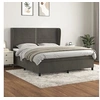 Image de Boxspring met matras fluweel donkergrijs 180x200 cm3129166