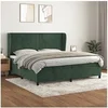 Image de Boxspring met matras fluweel donkergroen 200x200 cm3129174