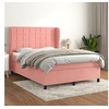 Image de Boxspring met matras fluweel roze 140x200 cm3129218