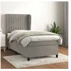 Image de Boxspring met matras fluweel lichtgrijs 90x200 cm3129309