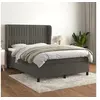 Image de Boxspring met matras fluweel donkergrijs 140x190 cm3129328