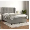Image de Boxspring met matras fluweel lichtgrijs 140x200 cm3129333