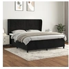 Image de Boxspring met matras fluweel zwart 180x200 cm3129347