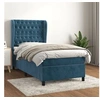 Image de Boxspring met matras fluweel donkerblauw 80x200 cm3129361