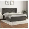 Image de Boxspring met matras fluweel donkergrijs 180x200 cm3129406