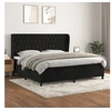 Image de Boxspring met matras fluweel zwart 200x200 cm3129413