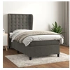 Image de Boxspring met matras fluweel donkergrijs 90x200 cm3129430