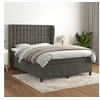 Image de Boxspring met matras fluweel donkergrijs 140x200 cm3129454