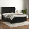 Image de Boxspring met matras fluweel zwart 140x200 cm3129455