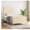 Image de Bedframe zonder matras 80x200 cm stof cràmekleurig3124852