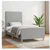 Image de Bedframe zonder matras 90x190 cm stof lichtgrijs3124855