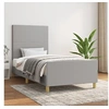 Image de Bedframe zonder matras 90x200 cm stof lichtgrijs3124863