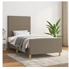 Image de Bedframe zonder matras 100x200 cm stof taupe3124875