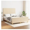 Image de Bedframe zonder matras stof cràmekleurig 140x190 cm3124892