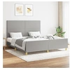 Image de Bedframe zonder matras stof lichtgrijs 160x200 cm3124903