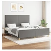 Image de Bedframe zonder matras stof donkergrijs 160x200 cm3124904
