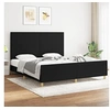 Image de Bedframe zonder matras stof zwart 180x200 cm3124913