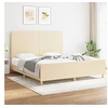 Image de Bedframe zonder matras stof cràmekleurig 180x200 cm3124916