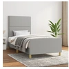 Image de Bedframe zonder matras 90x190 cm stof lichtgrijs3124936