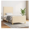 Image de Bedframe zonder matras 90x200 cm stof cràmekleurig3124949