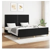 Image de Bedframe zonder matras stof zwart 160x200 cm3124986