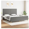 Image de Bedframe zonder matras stof donkergrijs 180x200 cm3124993