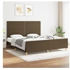 Image de Bedframe zonder matras stof donkerbruin 180x200 cm3124995