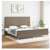 Image de Bedframe zonder matras stof taupe 200x200 cm3125004