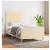 Image de Bedframe zonder matras 80x200 cm stof cràmekleurig3125014