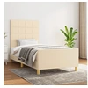 Image de Bedframe zonder matras 90x190 cm stof cràmekleurig3125022
