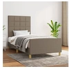 Image de Bedframe zonder matras 90x200 cm stof taupe3125029