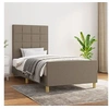 Image de Bedframe zonder matras 100x200 cm stof taupe3125037