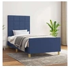 Image de Lit 203 x 203 x 128 cm en tissu sans sommier de couleur