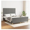 Image de Bedframe zonder matras stof donkergrijs 140x190 cm3125050
