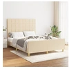 Image de Bedframe zonder matras stof cràmekleurig 140x200 cm3125062