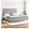 Image de Bedframe zonder matras stof lichtgrijs 160x200 cm3125065