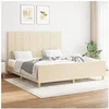 Image de Bedframe zonder matras stof cràmekleurig 160x200 cm3125070