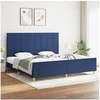 Image de Bedframe zonder matras stof blauw 200x200 cm3125087
