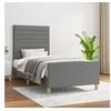 Image de Bedframe zonder matras 90x200 cm stof donkergrijs3125107